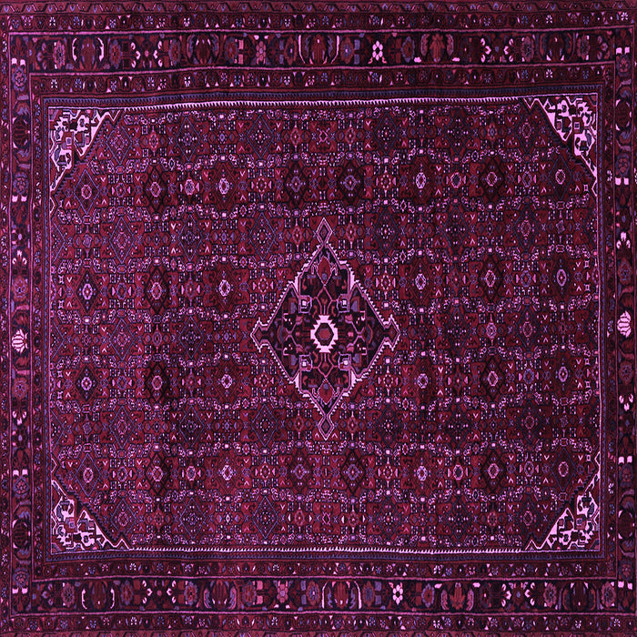 Square Machine Washable Persian Purple Traditional Area Rugs, wshtr1889pur