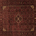 Square Machine Washable Persian Brown Traditional Rug, wshtr1889brn