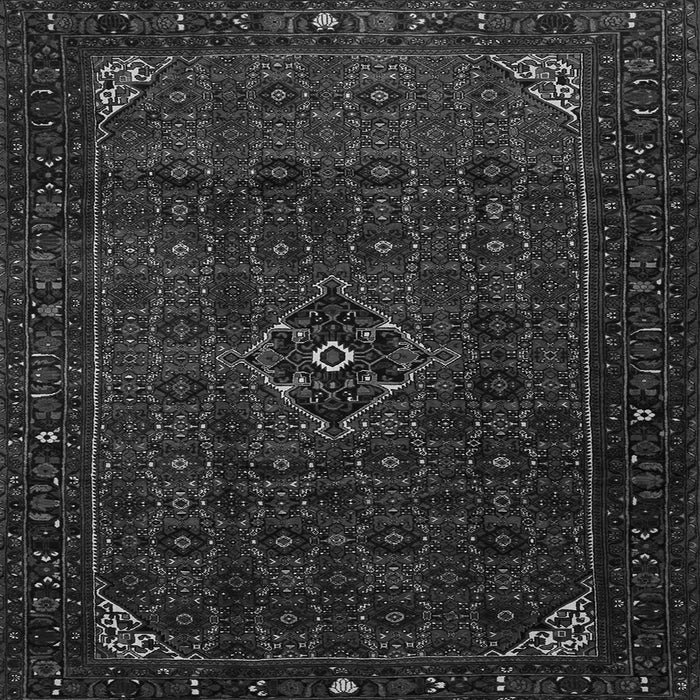 Serging Thickness of Persian Gray Traditional Rug, tr1889gry