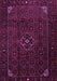 Machine Washable Persian Purple Traditional Area Rugs, wshtr1889pur