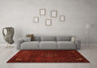 Machine Washable Persian Orange Traditional Area Rugs in a Living Room, wshtr1889org