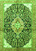 Medallion Green Traditional Rug, tr188grn