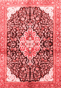 Medallion Red Traditional Rug, tr188red