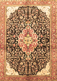 Medallion Brown Traditional Rug, tr188brn