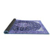 Sideview of Medallion Blue Traditional Rug, tr188blu