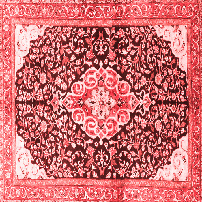 Medallion Red Traditional Rug, tr188red