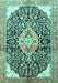 Medallion Turquoise Traditional Rug, tr188turq