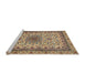 Sideview of Machine Washable Traditional Sepia Brown Rug, wshtr1890