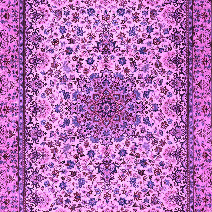 Medallion Purple Traditional Rug, tr1890pur