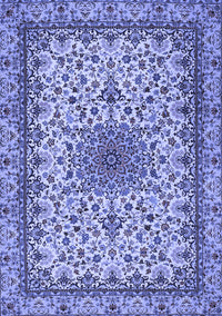 Medallion Blue Traditional Rug, tr1890blu