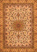 Medallion Orange Traditional Rug, tr1890org