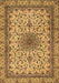 Medallion Brown Traditional Rug, tr1890brn