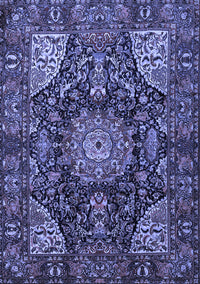 Medallion Blue Traditional Rug, tr1891blu