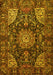 Medallion Yellow Traditional Rug, tr1891yw