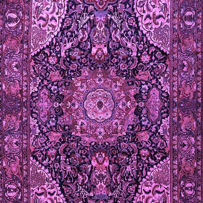 Medallion Purple Traditional Rug, tr1891pur