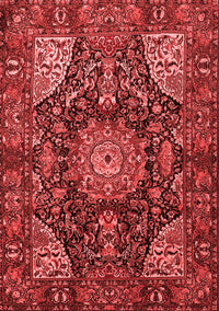 Medallion Red Traditional Rug, tr1891red