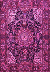 Medallion Pink Traditional Rug, tr1891pnk