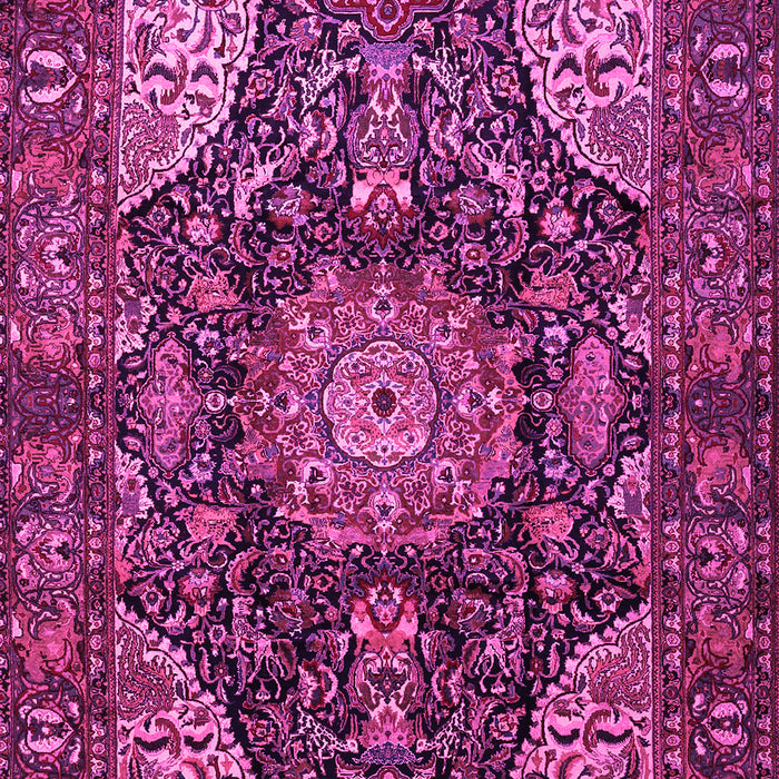 Medallion Pink Traditional Rug, tr1891pnk