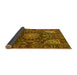 Sideview of Medallion Yellow Traditional Rug, tr1891yw