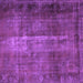 Square Persian Purple Traditional Rug, tr1892pur
