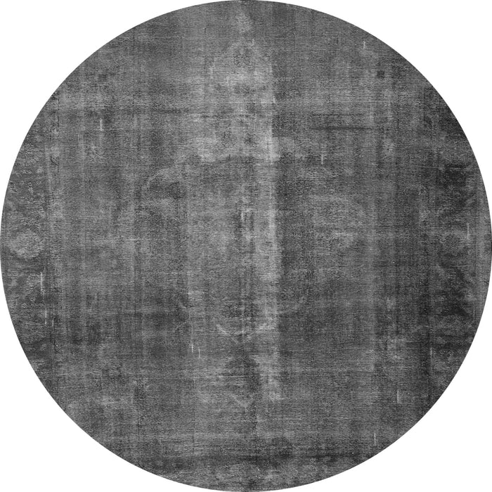 Machine Washable Persian Gray Traditional Rug, wshtr1892gry