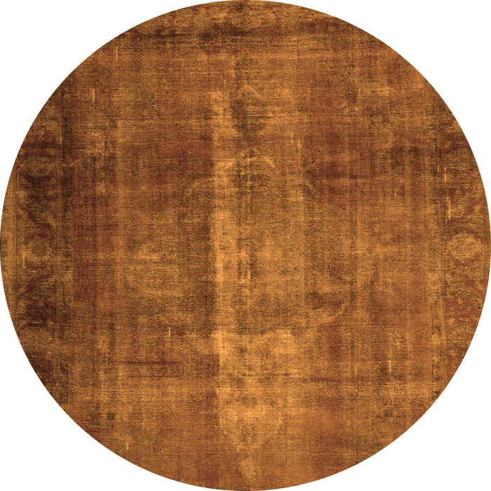 Square Persian Orange Traditional Rug, tr1892org