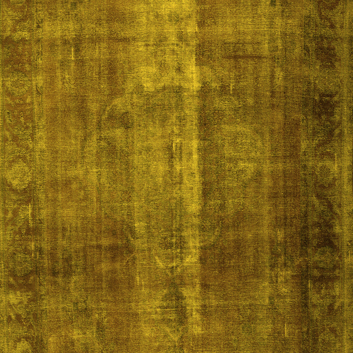 Machine Washable Persian Yellow Traditional Rug, wshtr1892yw