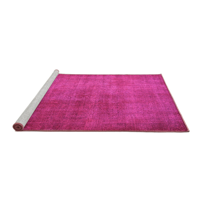 Sideview of Machine Washable Persian Pink Traditional Rug, wshtr1893pnk