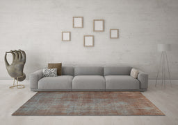 Machine Washable Persian Light Blue Traditional Rug in a Living Room, wshtr1893lblu