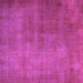 Square Persian Purple Traditional Rug, tr1893pur