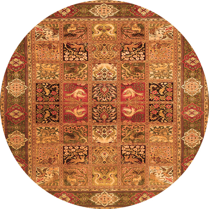 Machine Washable Persian Orange Traditional Area Rugs, wshtr1894org