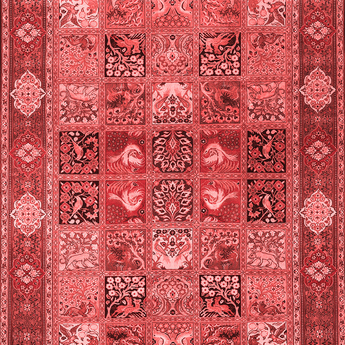 Machine Washable Persian Red Traditional Rug, wshtr1894red