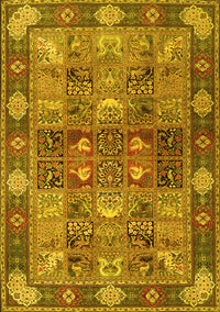 Persian Yellow Traditional Rug, tr1894yw