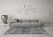 Machine Washable Persian Gray Traditional Rug in a Living Room,, wshtr1894gry