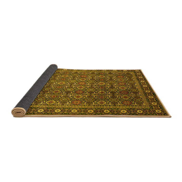 Sideview of Persian Yellow Traditional Rug, tr1895yw