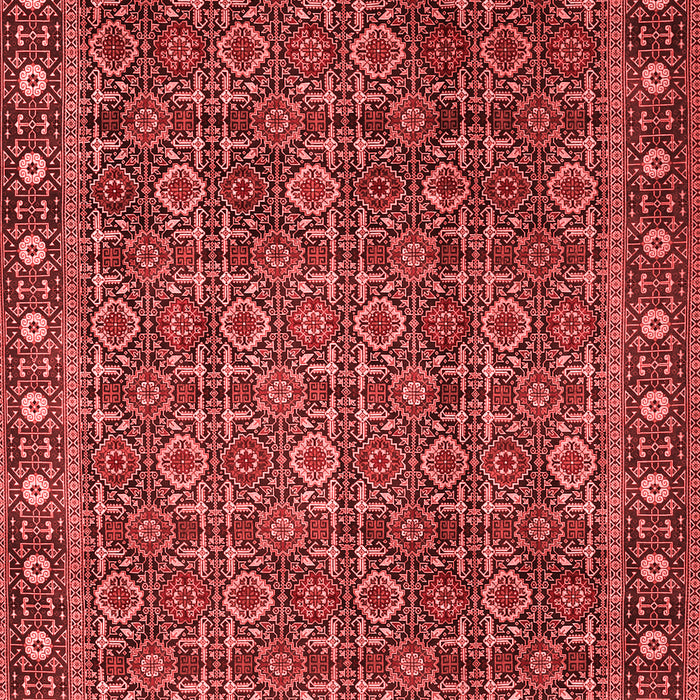 Machine Washable Persian Red Traditional Rug, wshtr1895red