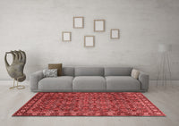 Machine Washable Persian Red Traditional Rug, wshtr1895red