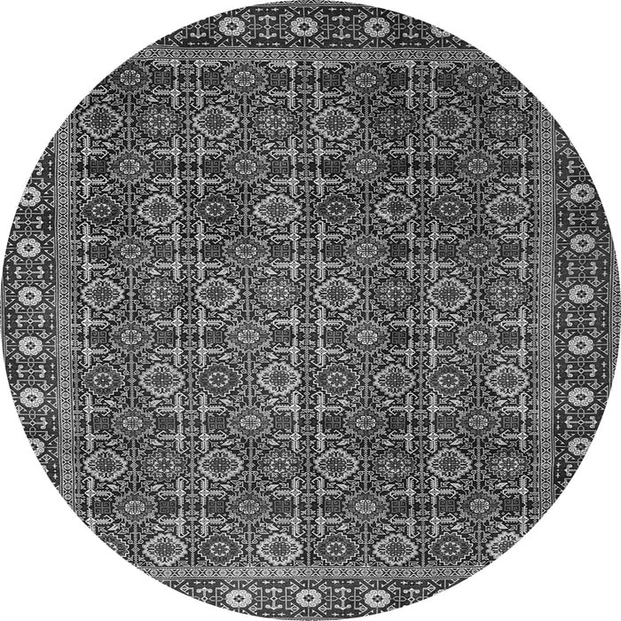 Square Persian Gray Traditional Rug, tr1895gry