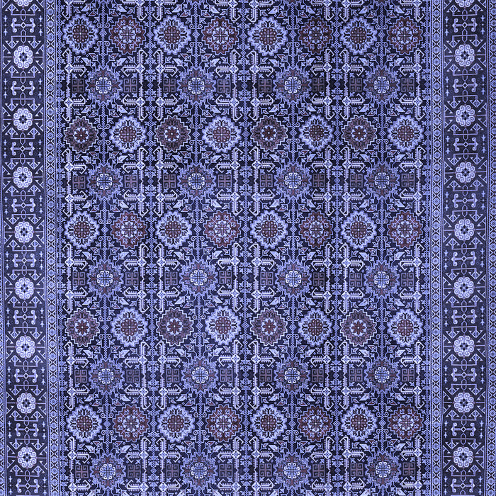 Machine Washable Persian Blue Traditional Rug, wshtr1895blu