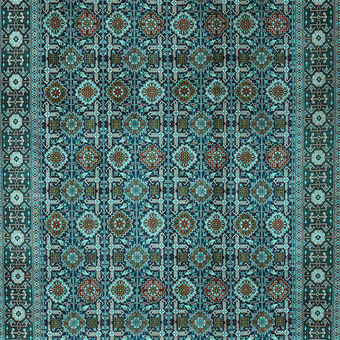 Machine Washable Persian Light Blue Traditional Rug, wshtr1895lblu