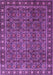 Machine Washable Persian Purple Traditional Area Rugs, wshtr1895pur