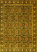 Machine Washable Persian Yellow Traditional Rug, wshtr1895yw