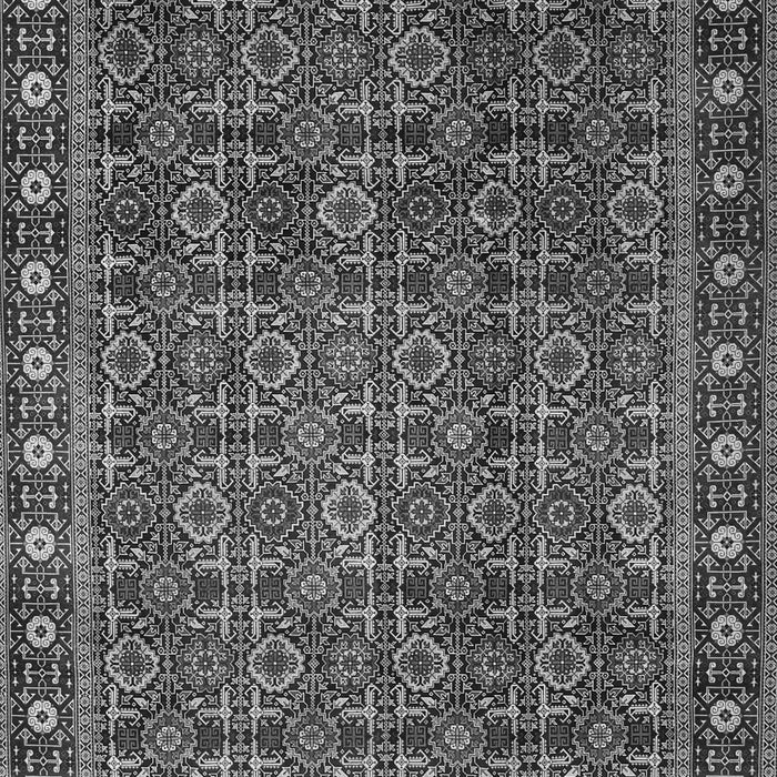 Serging Thickness of Machine Washable Persian Gray Traditional Rug, wshtr1895gry