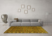 Machine Washable Persian Yellow Traditional Rug in a Living Room, wshtr1895yw