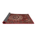 Sideview of Traditional Dark Gold Brown Persian Rug, tr1896