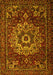 Machine Washable Persian Yellow Traditional Rug, wshtr1896yw