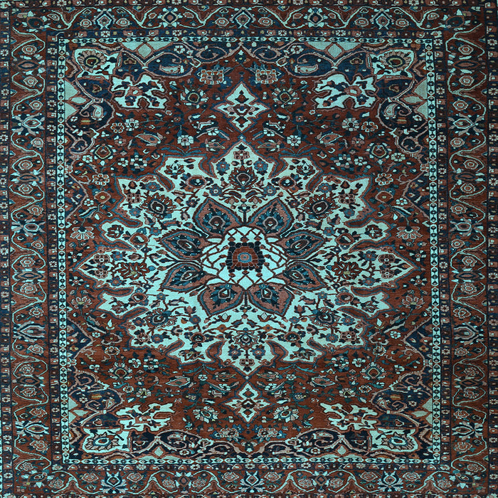 Square Persian Light Blue Traditional Rug, tr1896lblu