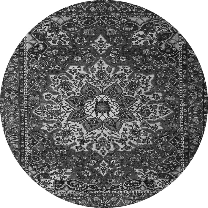 Square Persian Gray Traditional Rug, tr1896gry