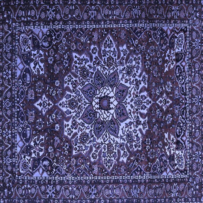 Square Persian Blue Traditional Rug, tr1896blu