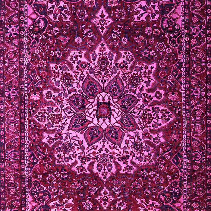 Machine Washable Persian Pink Traditional Rug, wshtr1896pnk